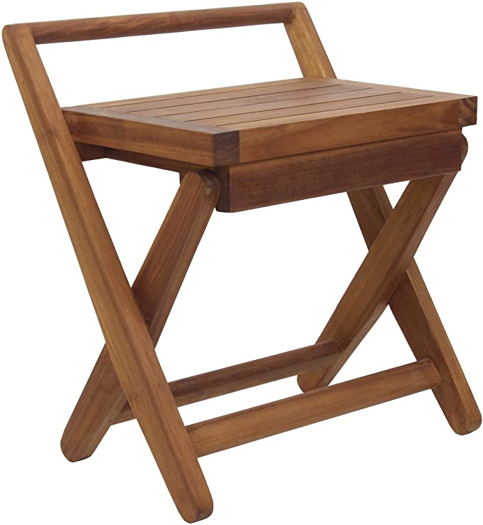 AquaTeak Spa Mantis Folding Teak Chair