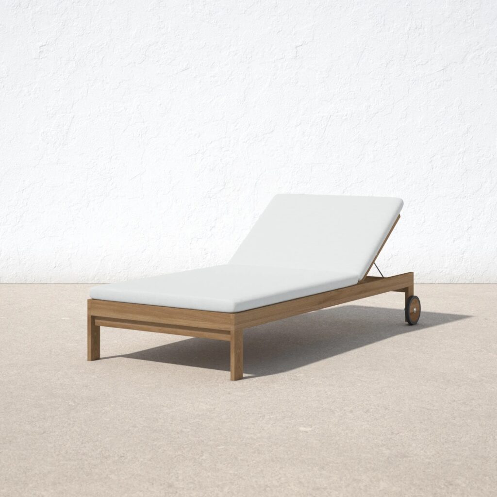 Cambridge Outdoor Teak Chaise Lounge