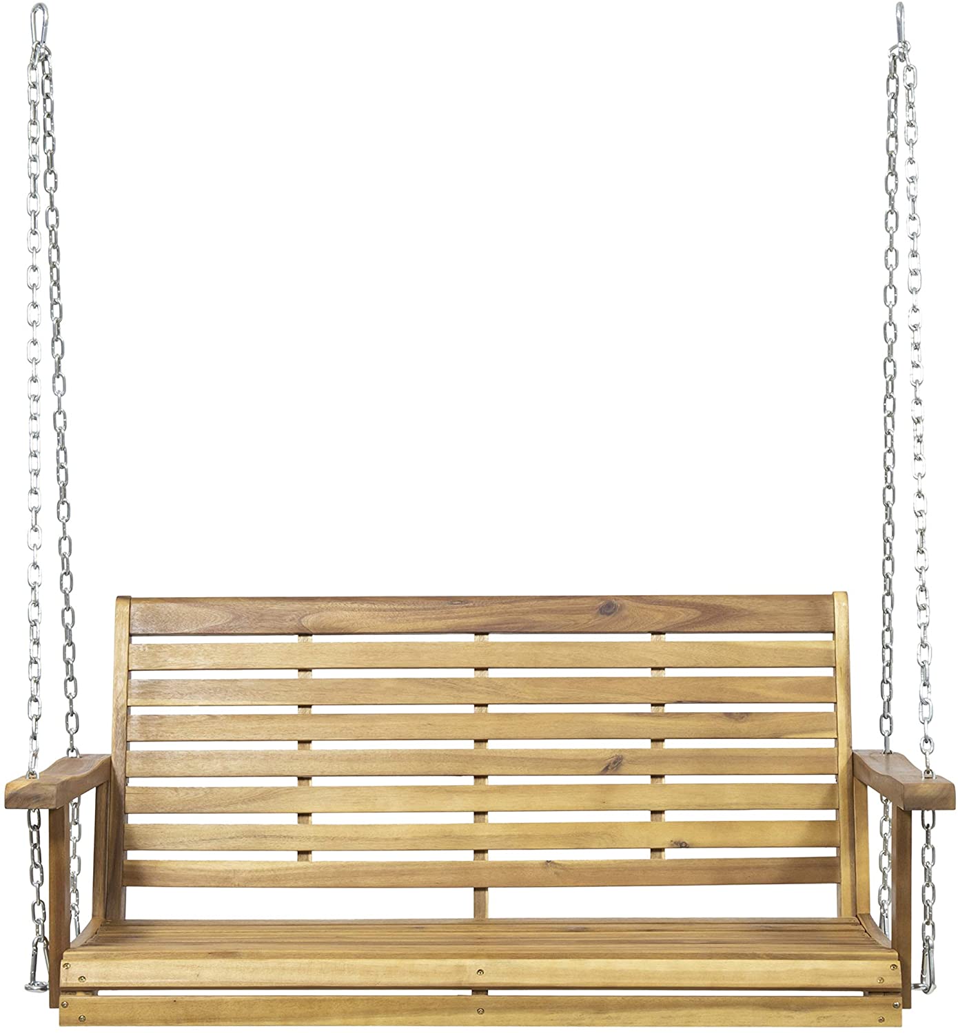 Great Deal Furniture Noble House Tasmania Outdoor Acacia Wood Porch Swing